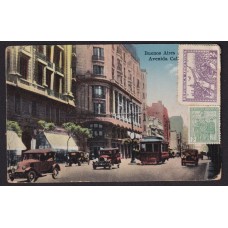 AVENIDA CALLAO TRANVIA ANTIGUA TARJETA POSTAL